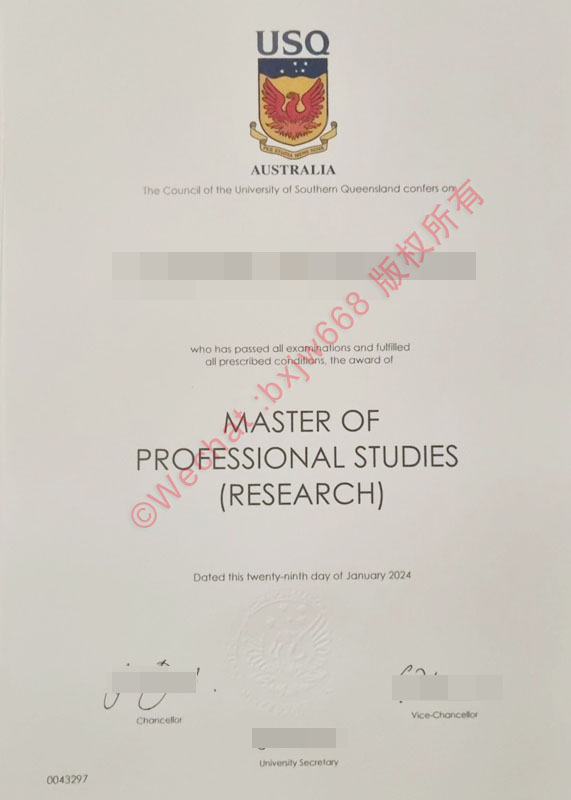 南昆士兰大学（UniSQ）办学成果简介及毕业证书排版视觉要素参考