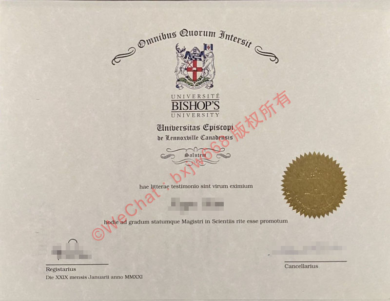 毕索大学毕业证（Bishop's University diploma）