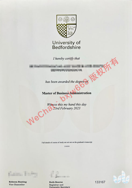 贝德福特大学毕业证(University of Bedfordshire diploma)