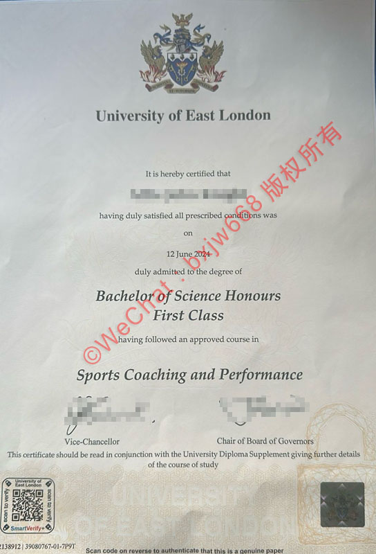东伦敦大学毕业证(University of East London diploma)