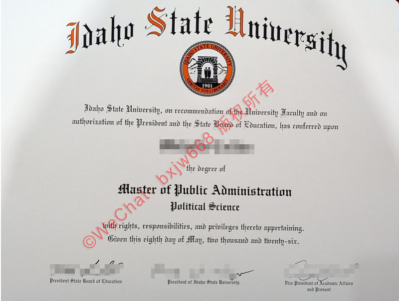 爱达荷州立大学毕业证(Idaho State University diploma/Certificate of Degree)办理、核验与学历认证全攻略