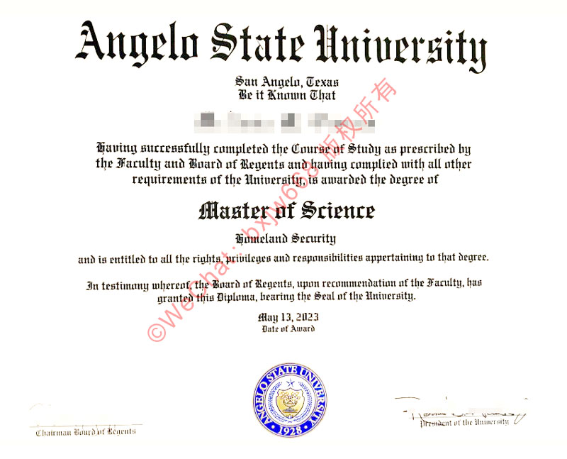 安吉洛州立大学毕业证(Angelo State University diploma/Certificate of Degree)核心防伪锚点、网络学籍验证与留学生认证全流程