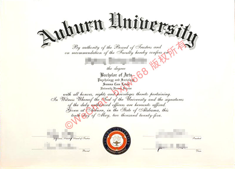 奥本大学毕业证(Auburn University diploma/Certificate of Degree)真伪辨别技巧、第三方背调渠道与留服认证材料清单
