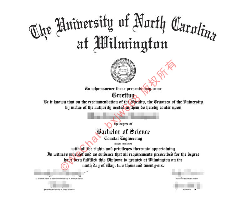 深度评析:北卡罗来纳大学威明顿分校毕业证书(UNCW Diploma / Certificate of Degree)含金量与回国落户认证