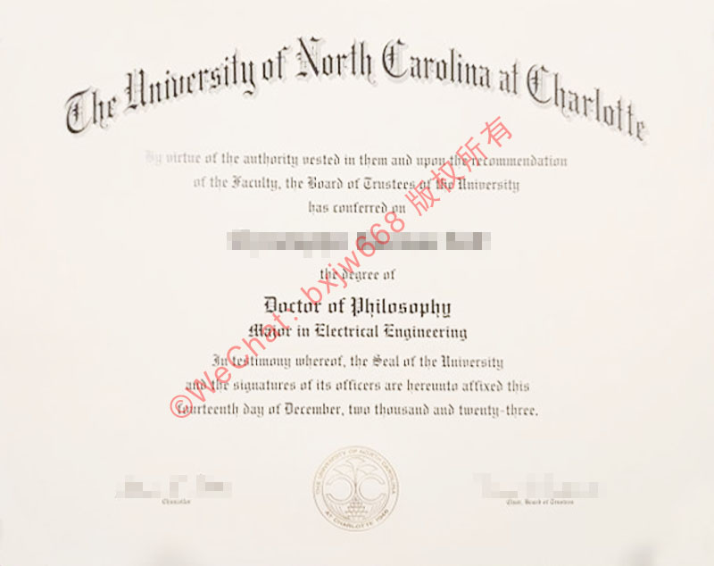 全景拆解:美国北卡罗来纳大学夏洛特分校博士高阶文凭(UNCC Ph.D. Diploma)特征与归国高层次人才认证