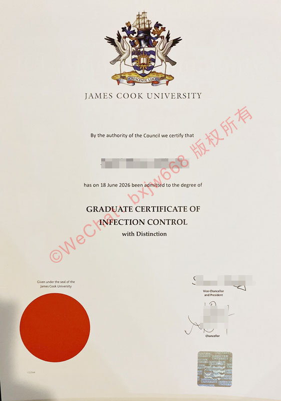詹姆斯库克大学毕业证(JCU Diploma / Certificate of Degree)防伪特征及英联邦学制认证