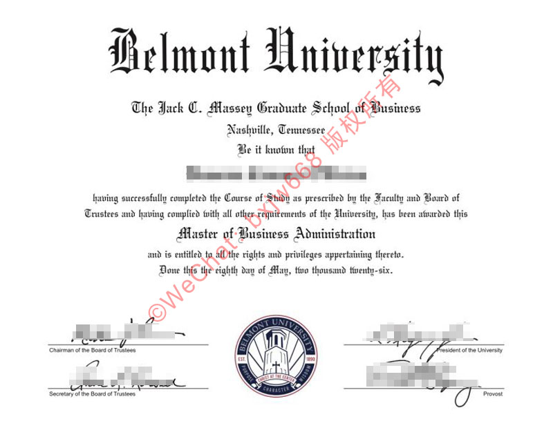 从纳什维尔到国内职场:贝尔蒙特大学毕业证(Belmont University Diploma / Certificate of Degree)回国留服认证与雇主核验全纪实