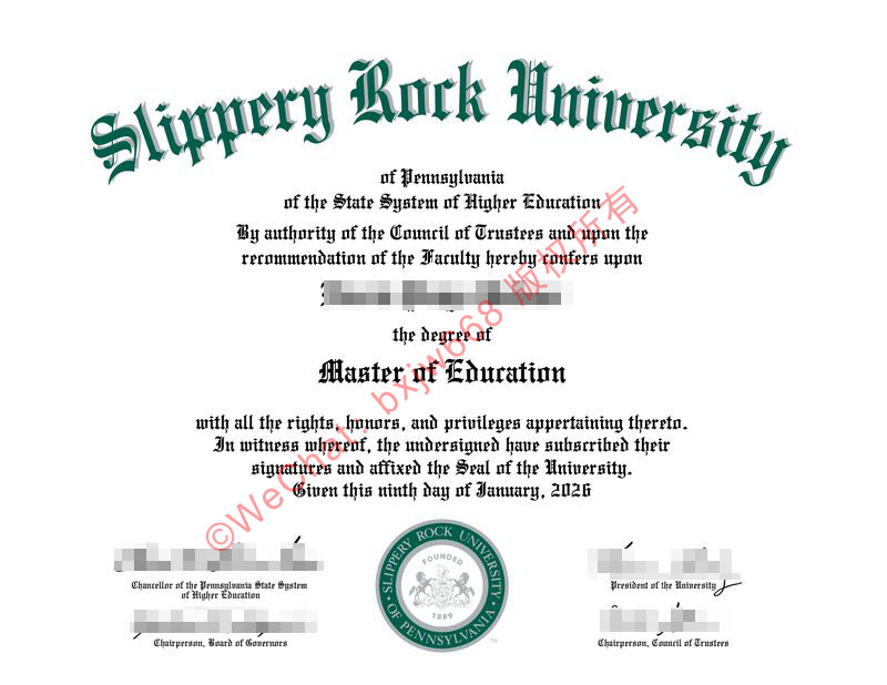 宾夕法尼亚滑石大学毕业证(SRU Diploma / Certificate of Degree)材质工艺与官方防伪特征鉴别