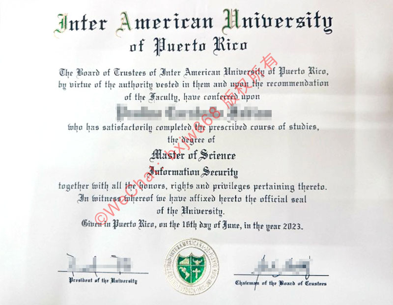 波多黎各美洲大学毕业证防伪细节与学位证验证（ IAUPR Diploma / Certificate of Degree）