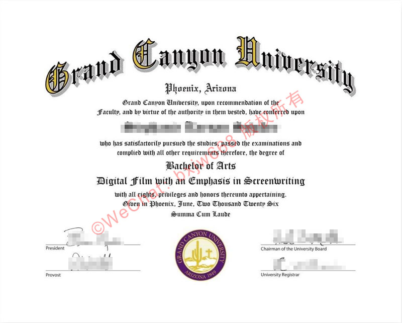 大峡谷大学毕业证(Grand Canyon University Diploma / Degree Certificate)文化创意职场的长远价值