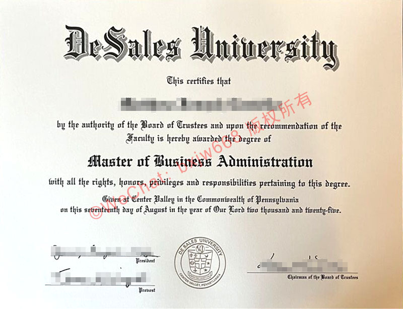迪赛尔斯大学毕业证(DeSales University Diploma / Degree Certificate)含金量与防伪细节