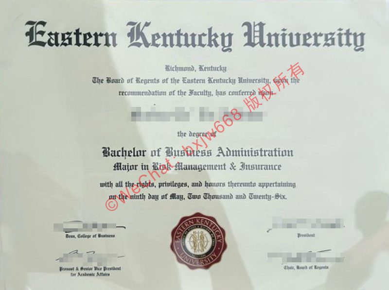 东肯塔基大学毕业证（Eastern Kentucky University Diploma / Degree Certificate）含金量独家解析