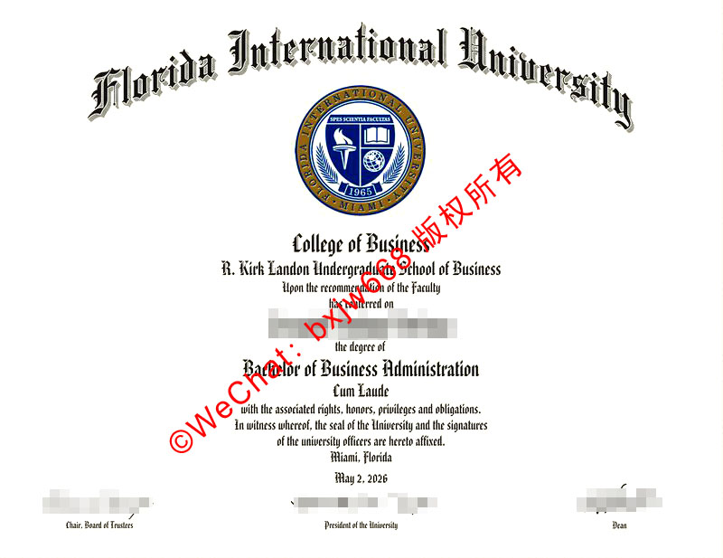 佛罗里达国际大学毕业证(Florida International University Diploma / Degree Certificate)含金量、学分要求与认证指南
