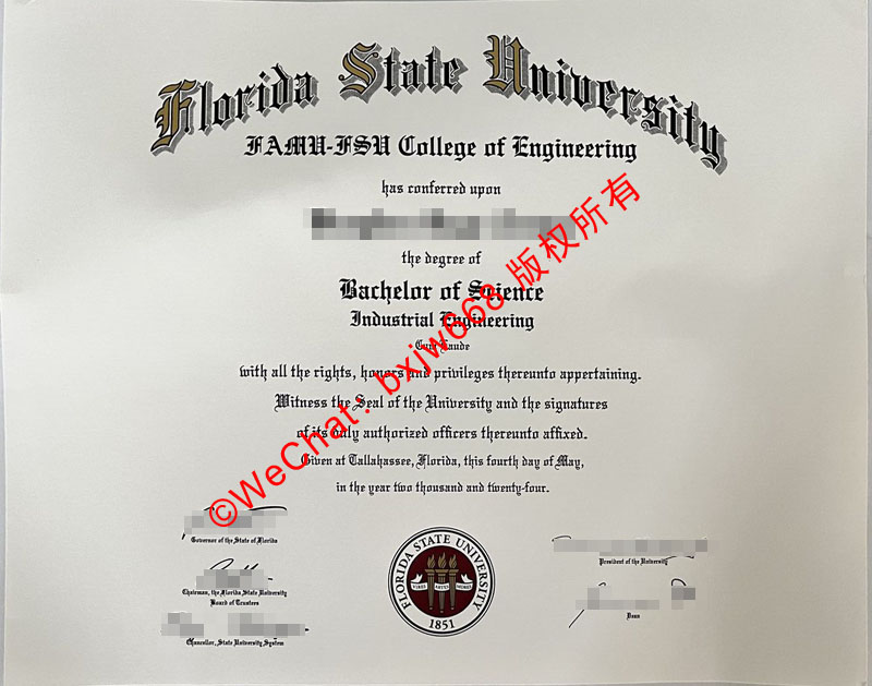 佛罗里达州立大学毕业证 (Florida State University Diploma / Degree Certificate）防伪核验